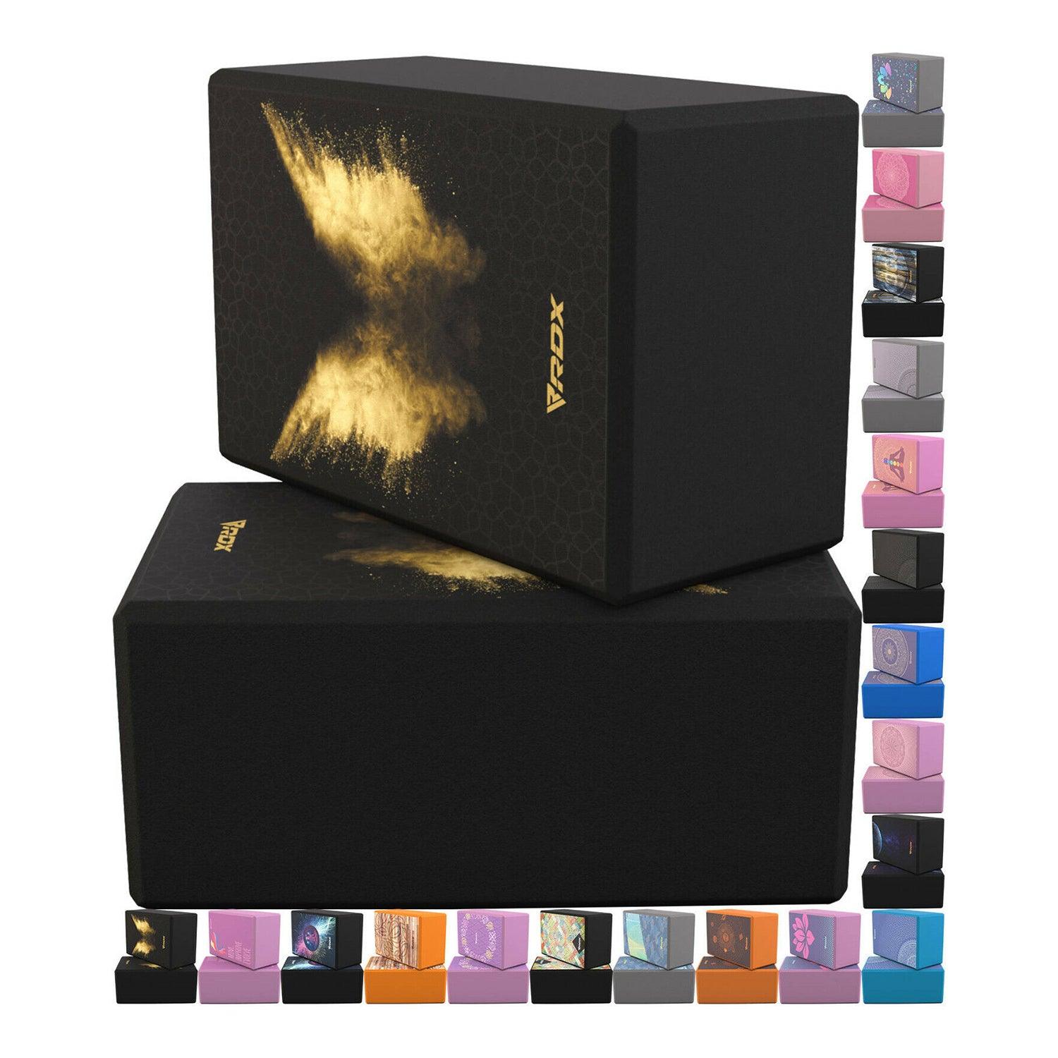 RDX Yoga Block Set - High Density Eva Foam Yoga Brick Easy Grip Surface
