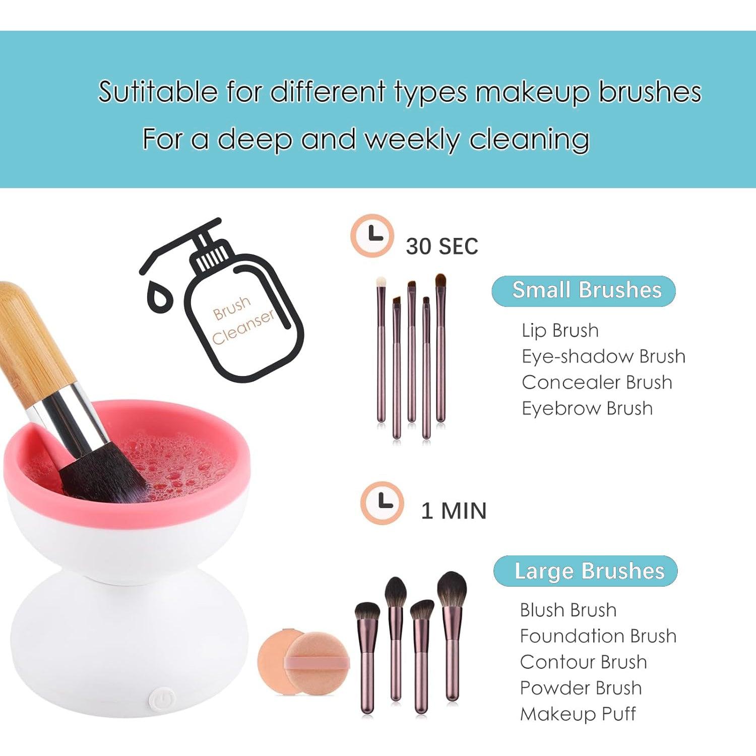 auto makeup brush cleaner