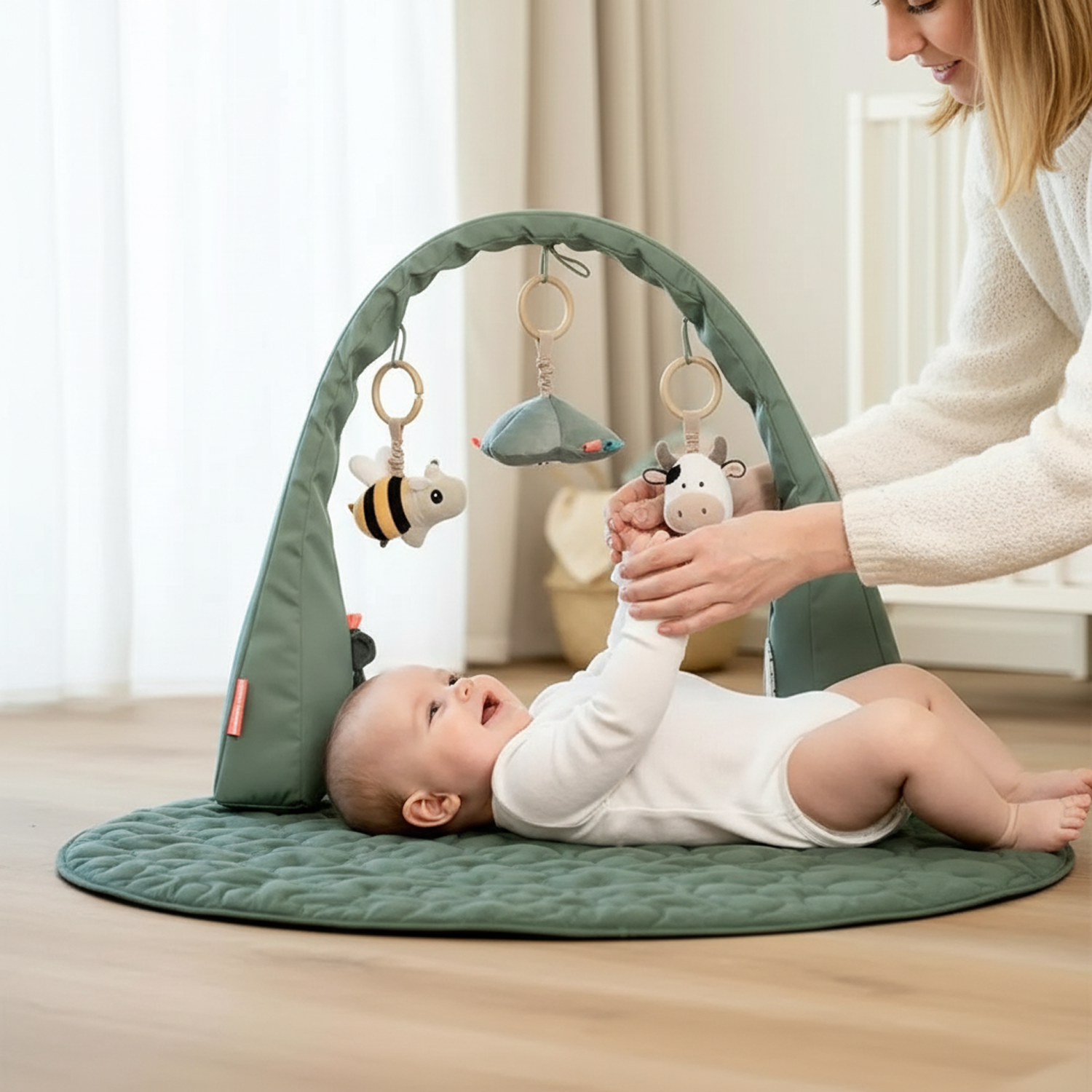 baby play gym mat with toys