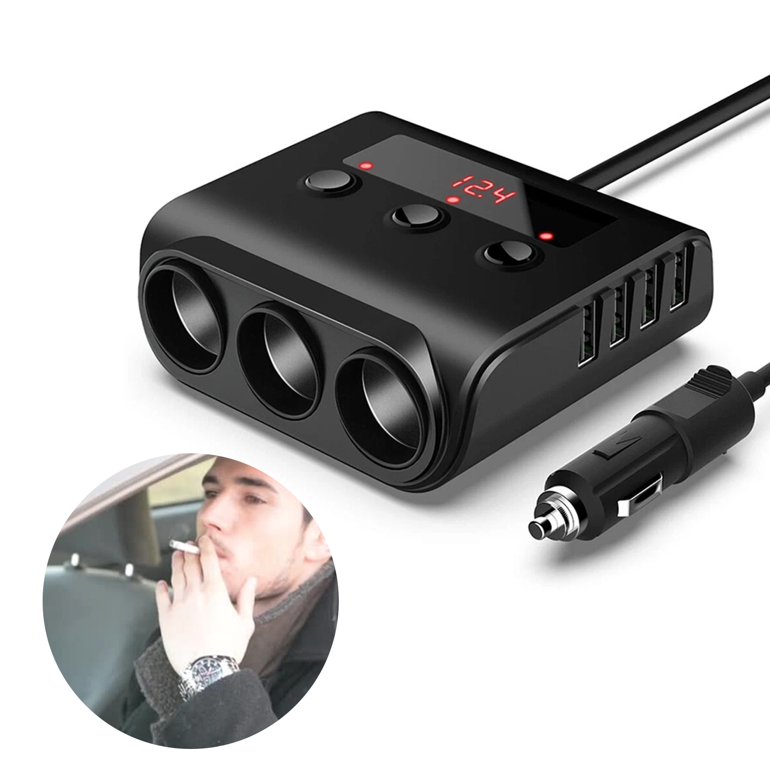 cigarette lighter charger with usb