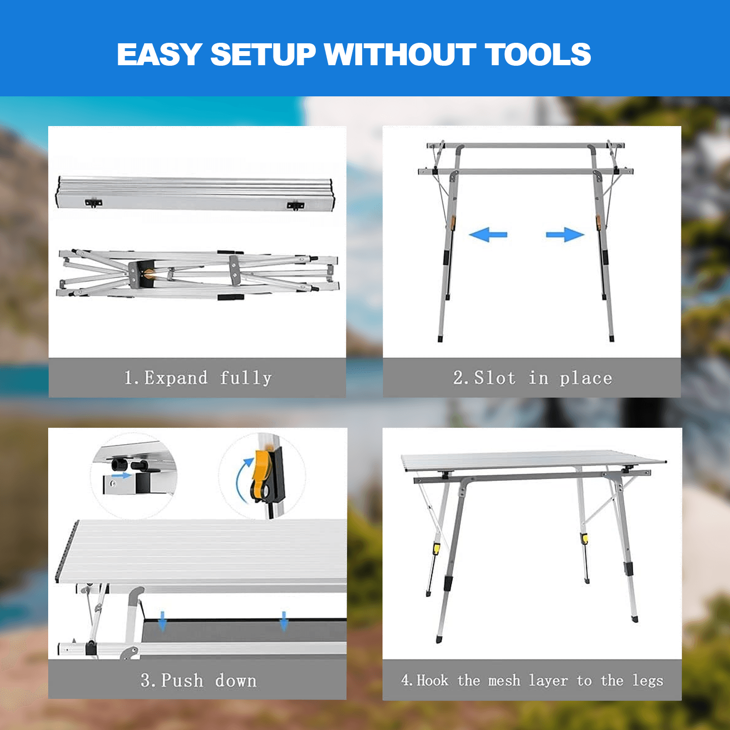 collapsible outdoor table