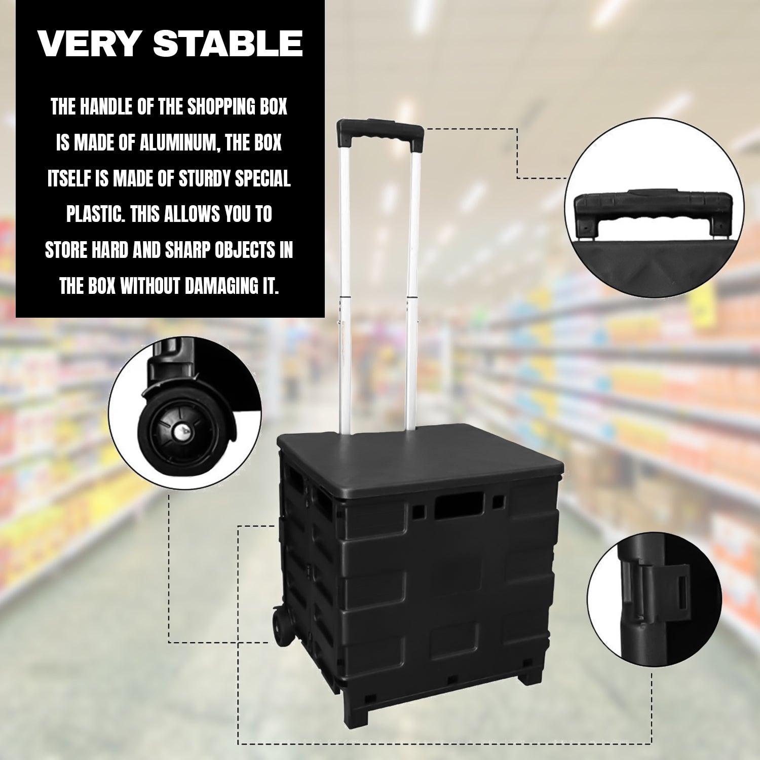 collapsible shopping trolley