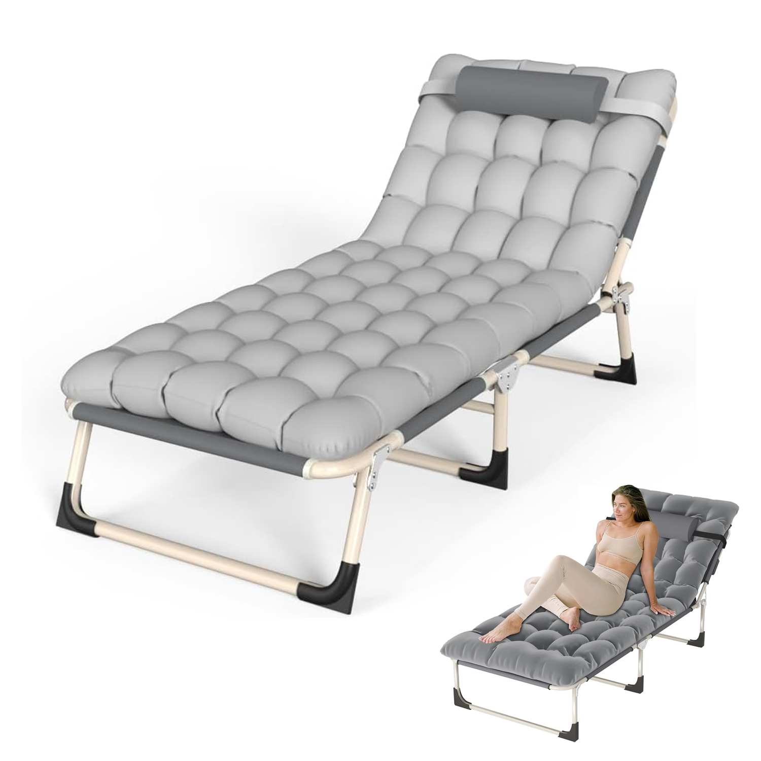 collapsible sun lounger