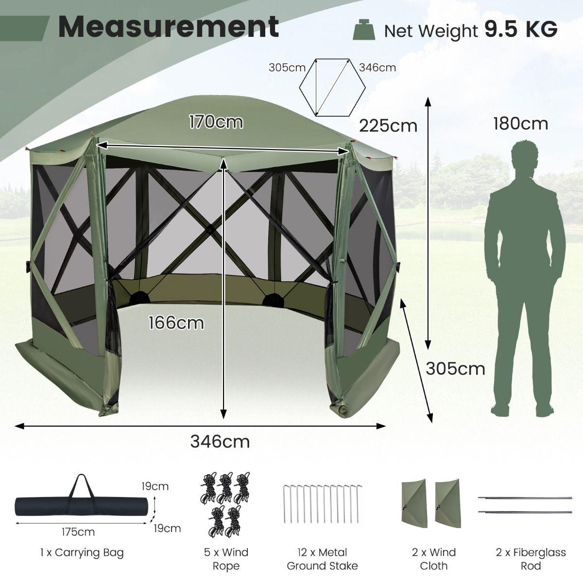 Hub Tent with Portable