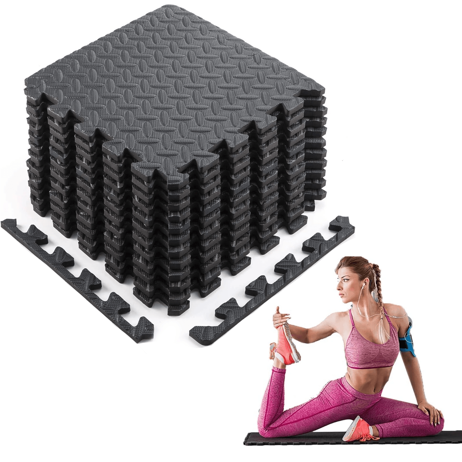 Interlocking Rubber Flooring for Gyms