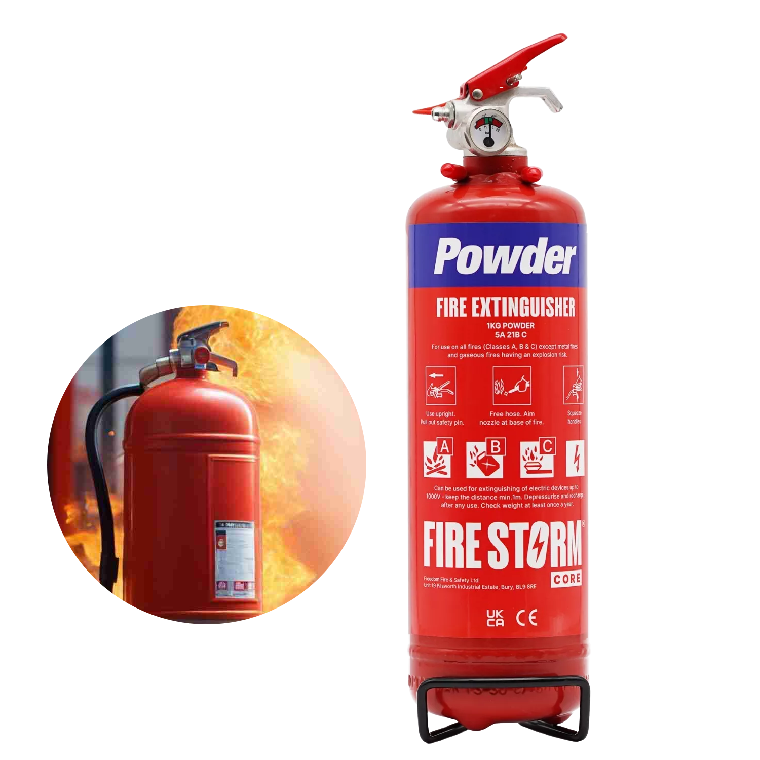 fire extinguisher dry powder