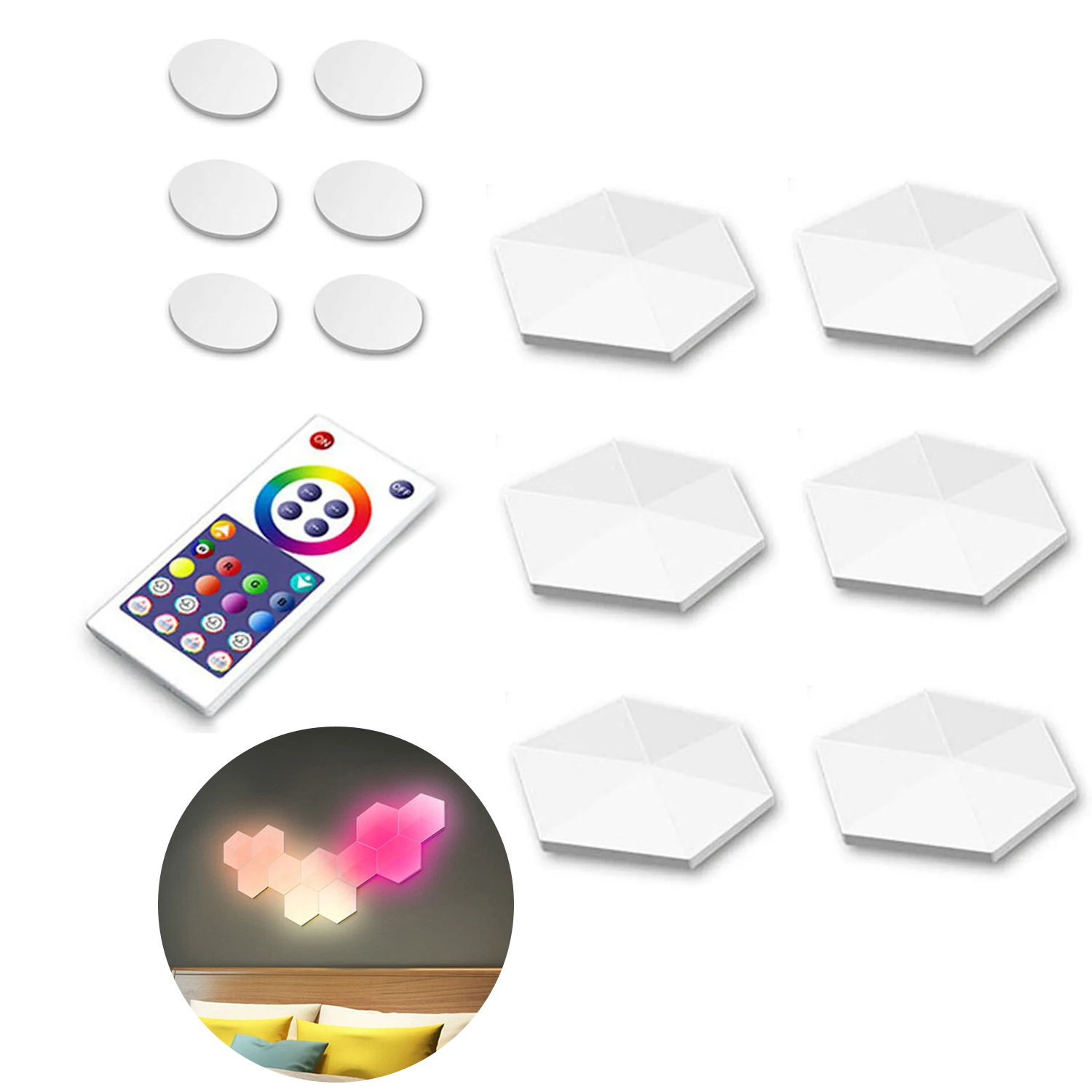 hexagon lights for wall