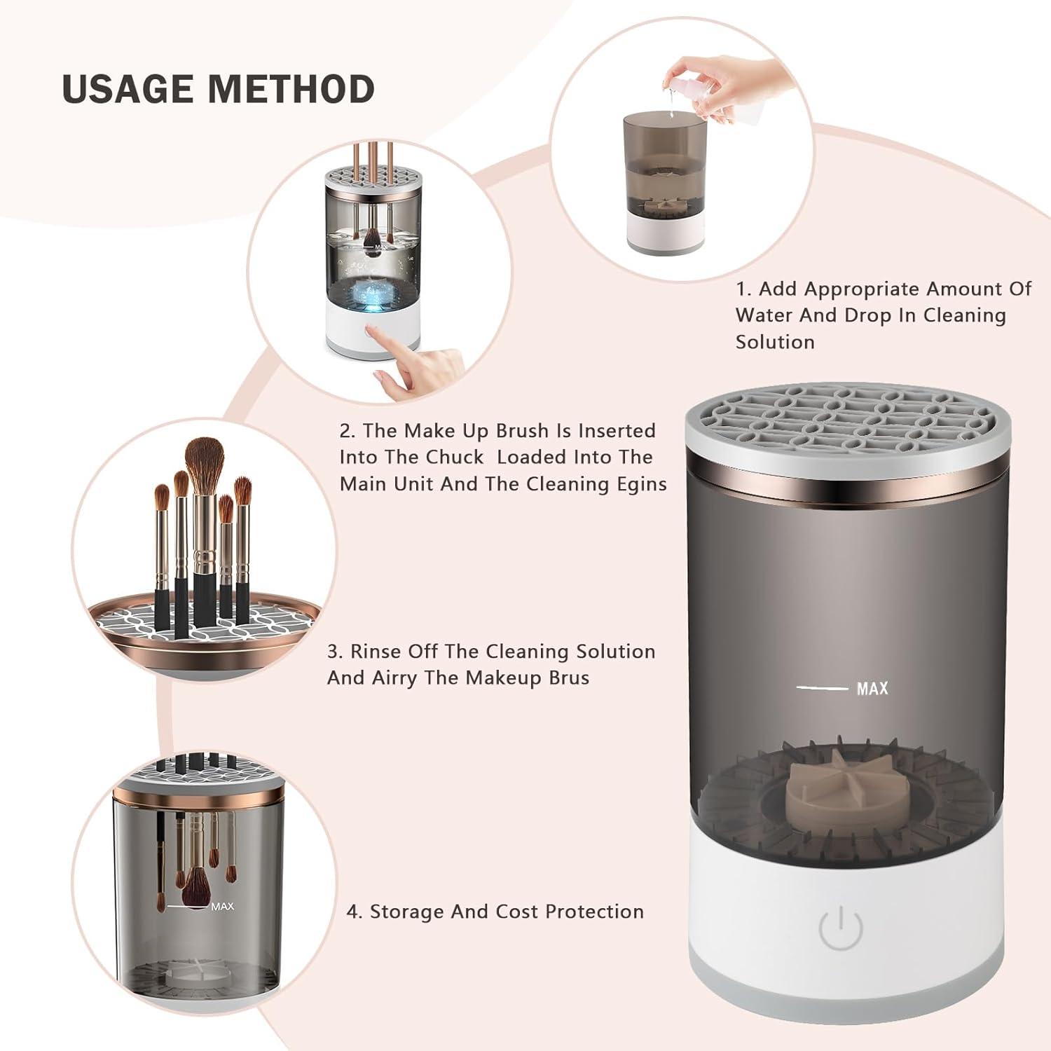 makeup cleaning brush machine