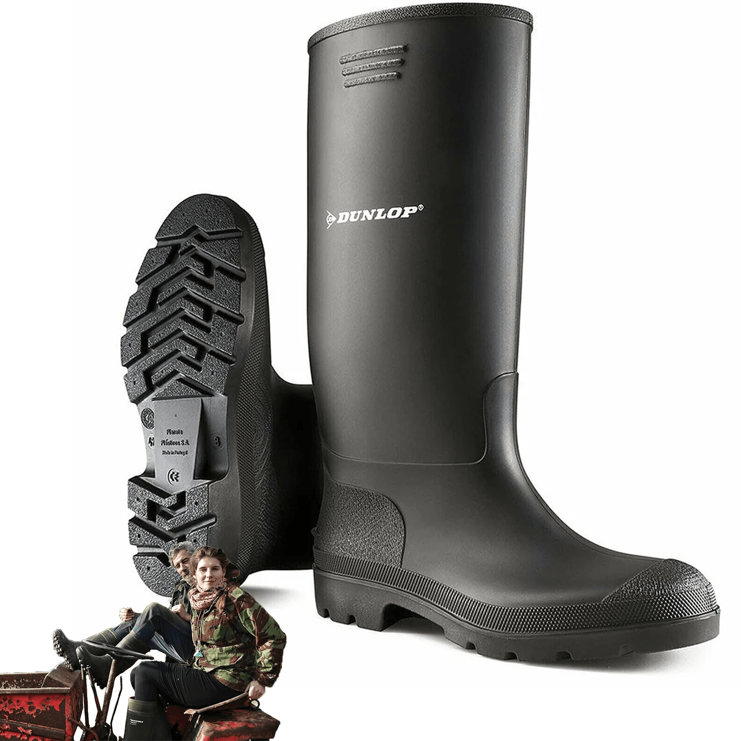mens extra wide calf wellies