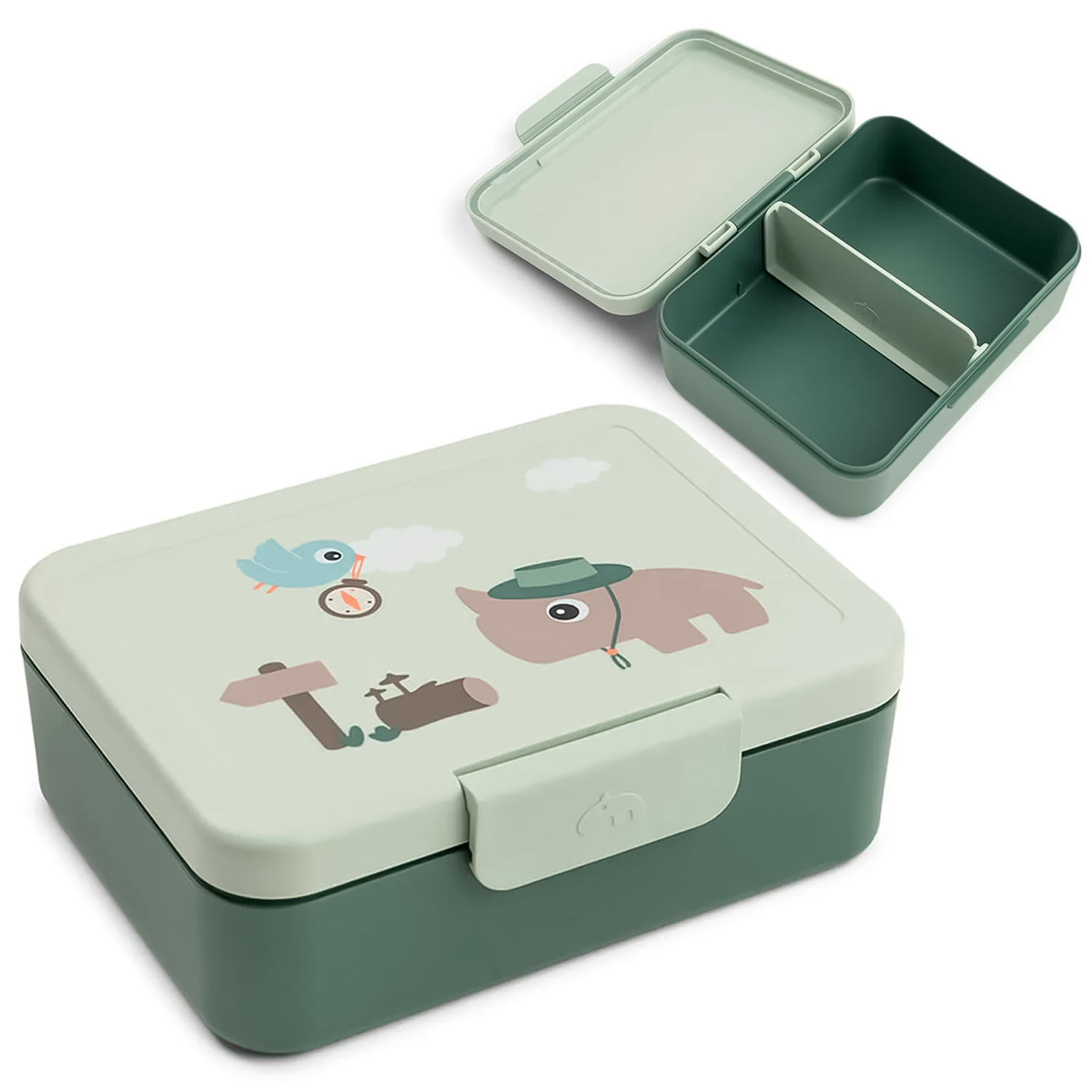 mint green lunch box