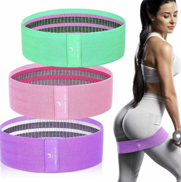 Strongest Resistance Bands - Fabric Resistance Bands Set 3 Heavy Duty Booty Glute Hip Circle Butt Non Slip