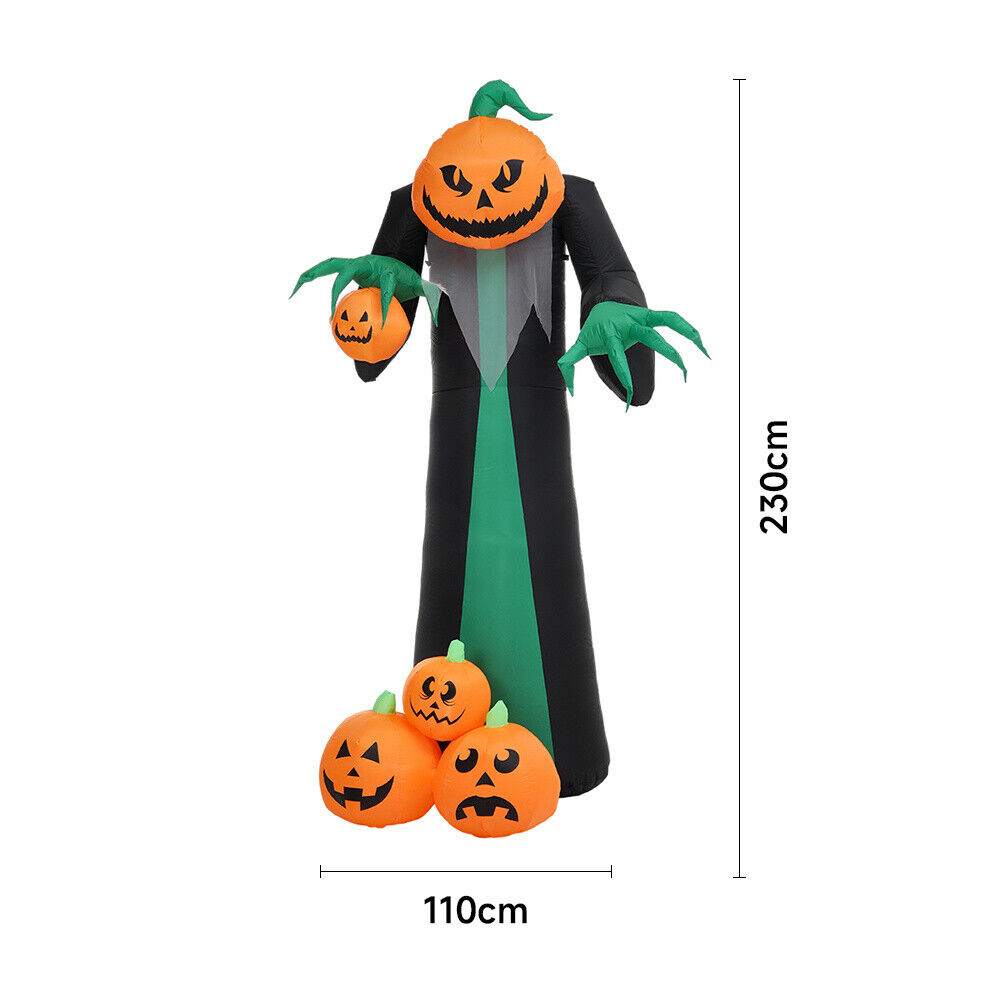 Tall Inflatable Pumpkin Ghost