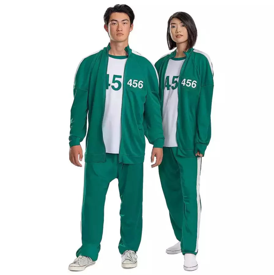 Squid Game Tracksuit – Green Player Uniform Costume for Cosplay, Halloween & Parties
