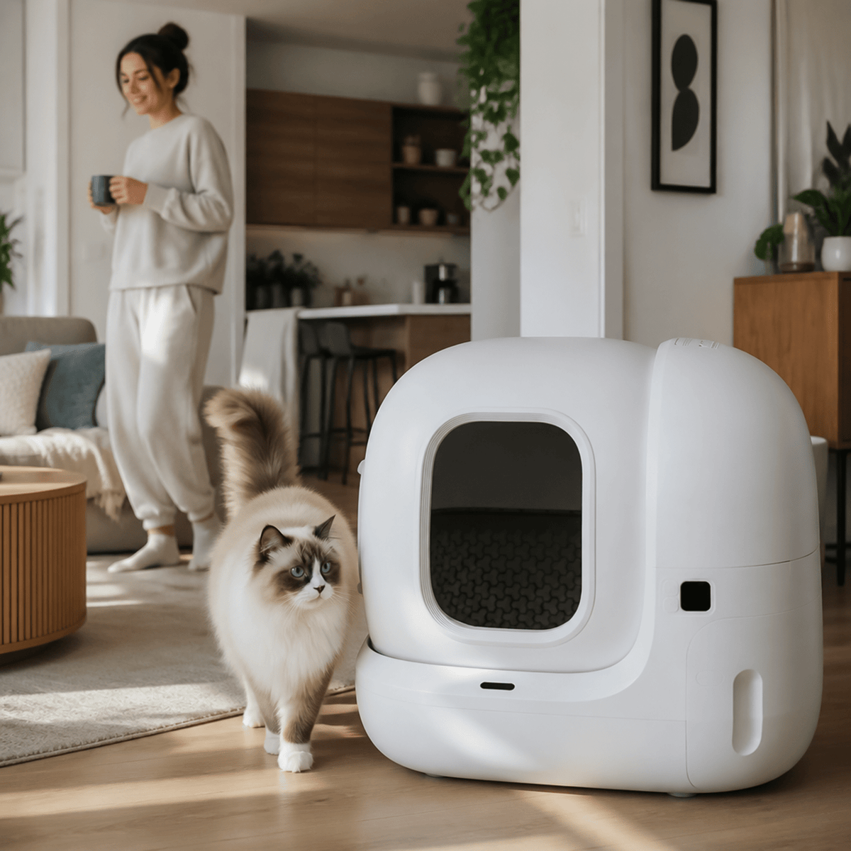 self cleaning litter box