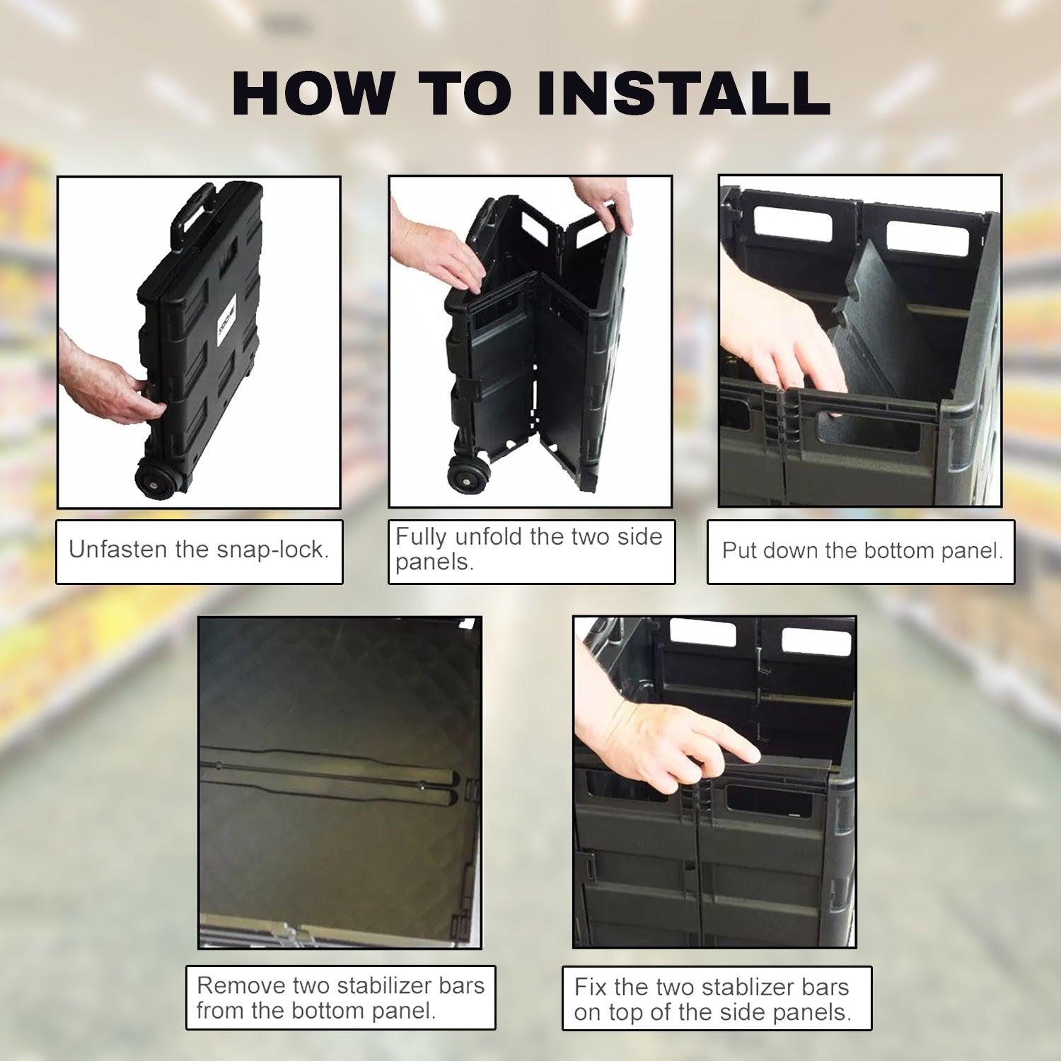 shopping trolley foldable