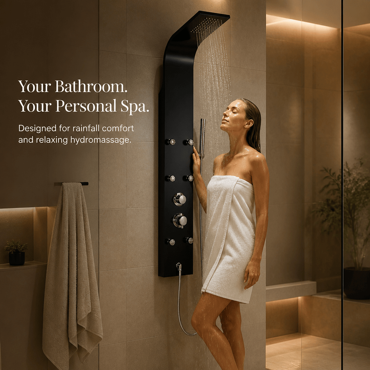 shower panel tower