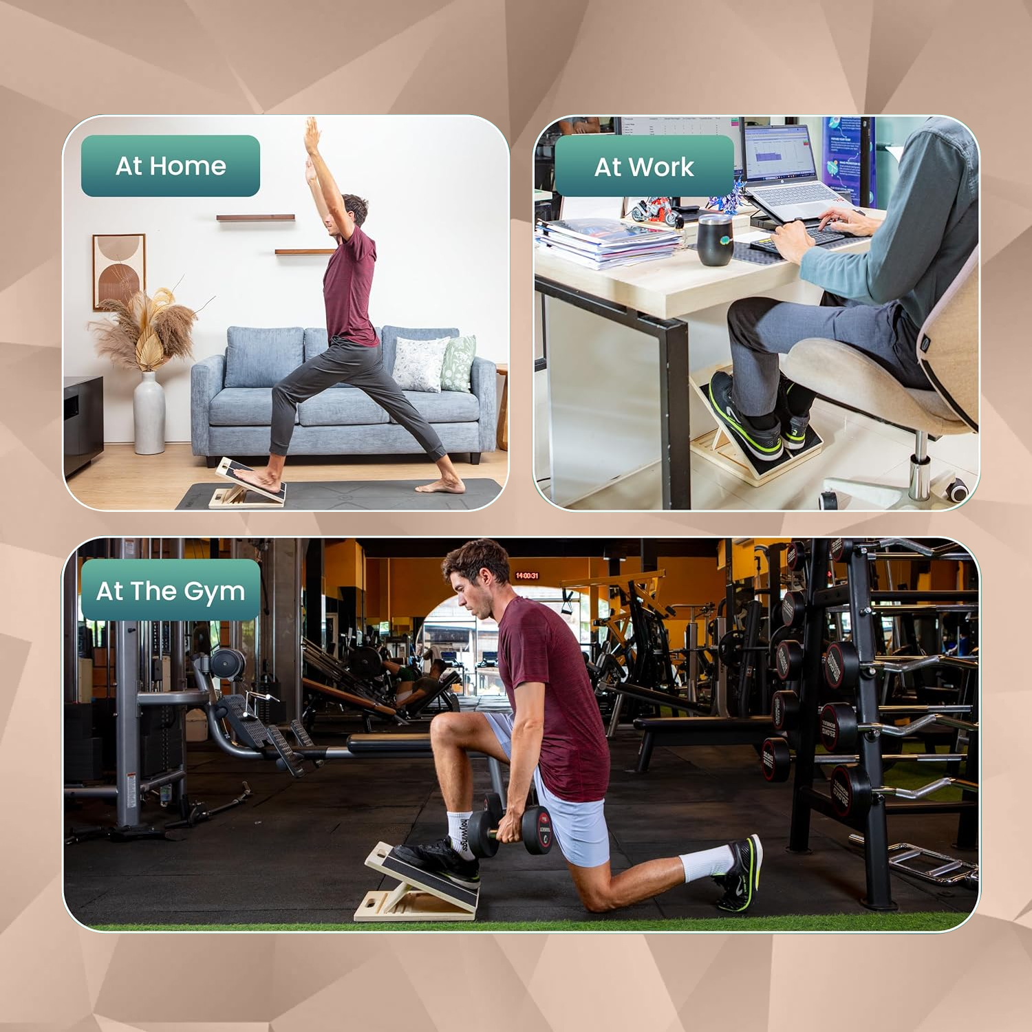 slant board calf stretches