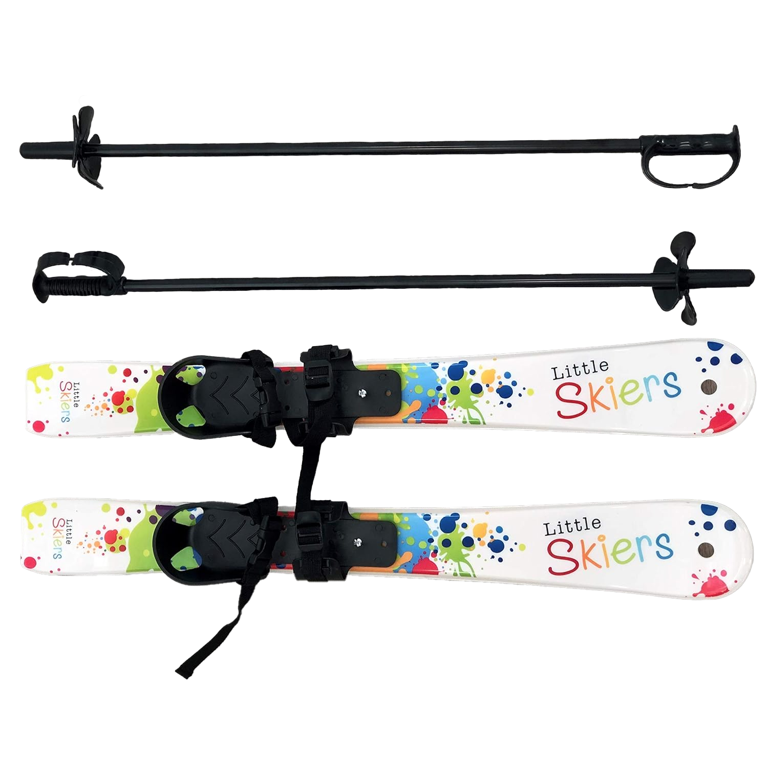 snow skis with poles