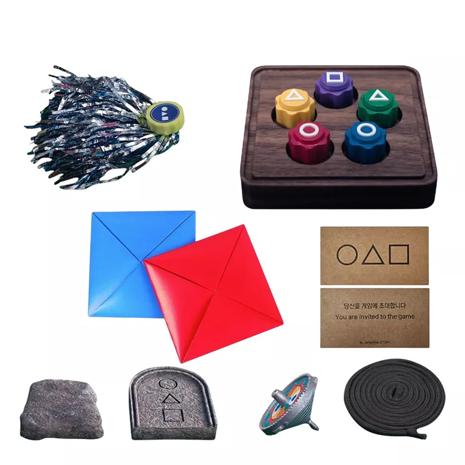 squid game gonggi set