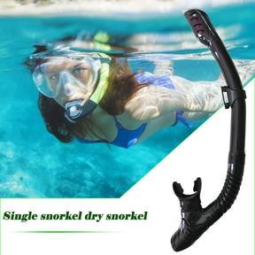 Swimming Breathing Tube - Dry Snorkel-Diving Snorkel For Scuba Diving Freediving Snorkeling With Top Dry Valve And Comfortable Mouthpiece Snorkel