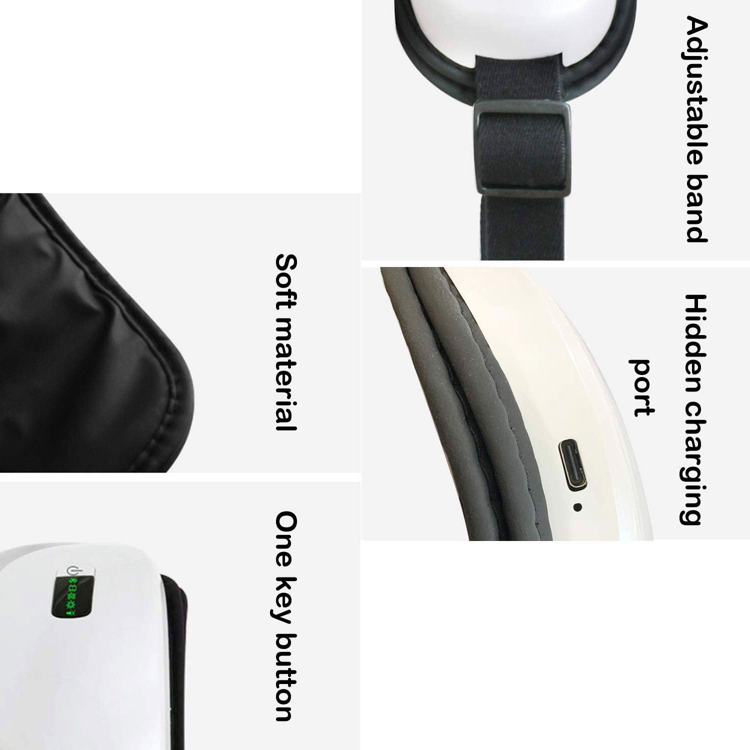 Foldable Rechargeable Wireless Eye Therapy Mask