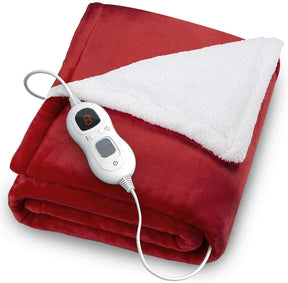 Fitted Electric Blanket Double - Heated Underblanket Bed Warmer with 4 Heat, Washable Electric Mattress Pad Heater, 135x120cm