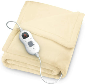 Fitted Electric Blanket Double - Heated Underblanket Bed Warmer with 4 Heat, Washable Electric Mattress Pad Heater, 135x120cm