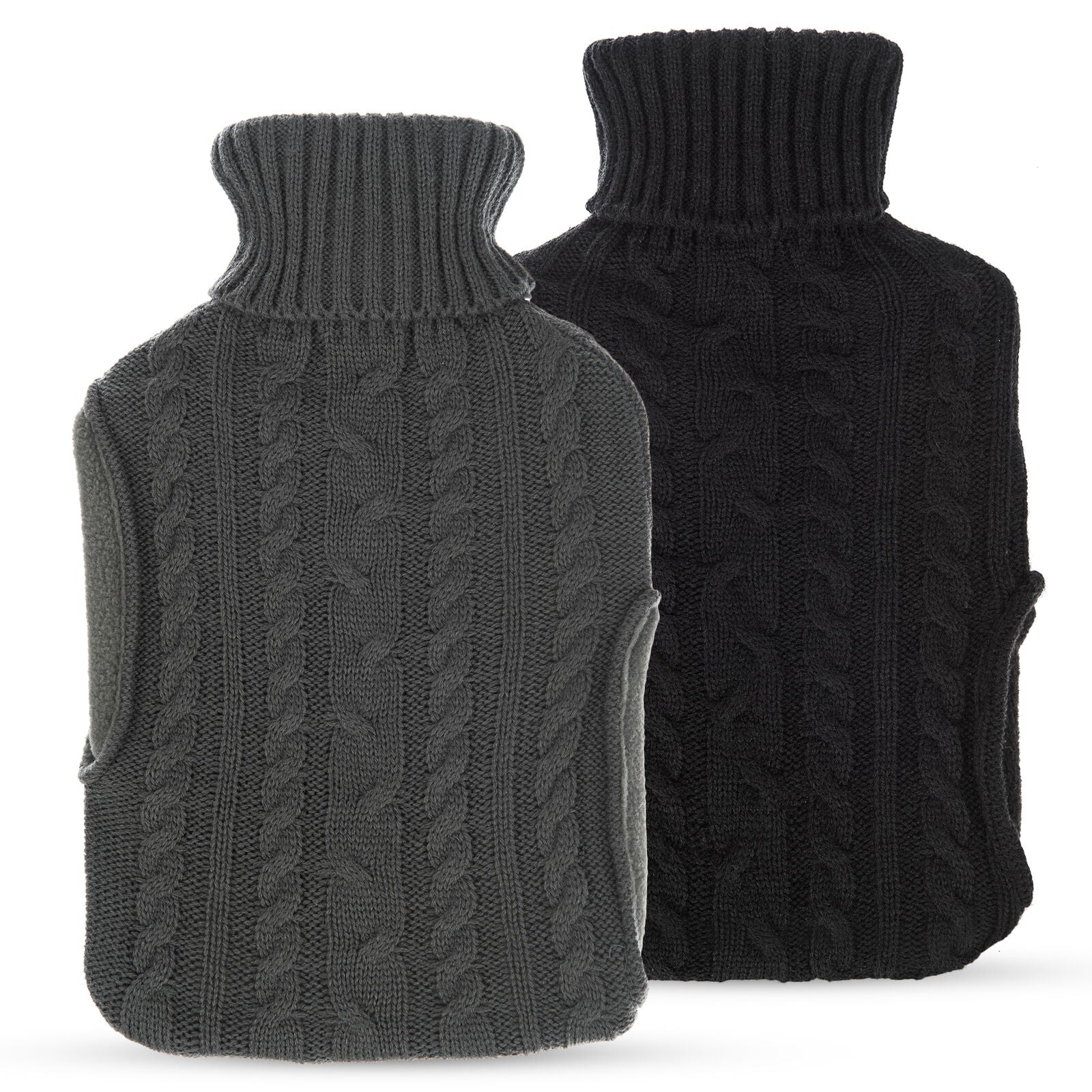 Hot Water Bottle With Knitted Soft Cozy Bag Cover