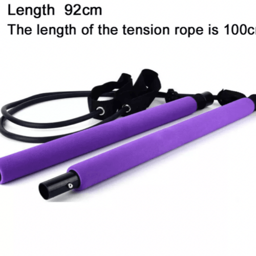 Portable Pilates Bar Kit - Workout Bar, | Gym Equipment for Home Use, Exercise Bar, Exercise Equipment for Women, Pilates Stick, Gym Stick