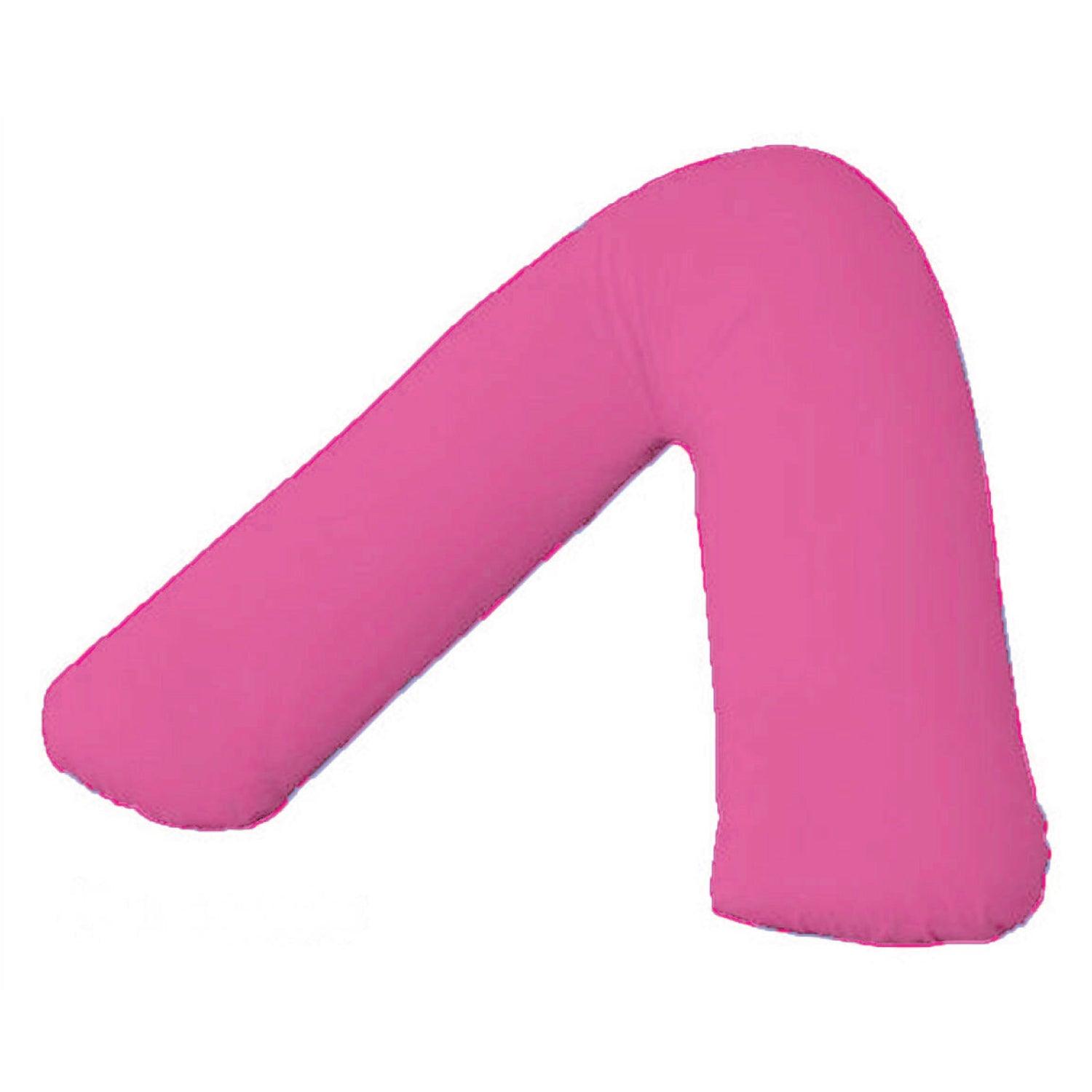 V Shaped Pillow Case Cover - Anti Allergy Triangle Pillow for Nursing, Maternity & Pregnancy – Extra Hollowfibre Cushioning to Supports Neck Head