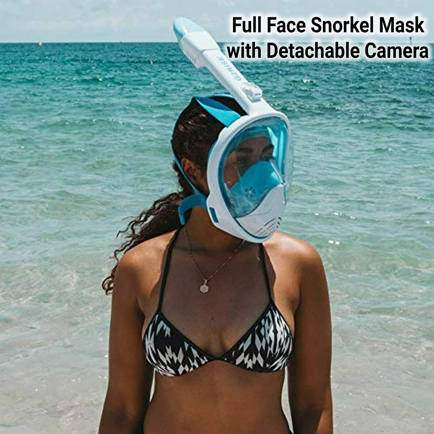Swimming Mask Full Face - Snorkeling Mask Full Face Diving Masks Swimming Mask for Adults or Kids with Upgraded Safety Breathing System