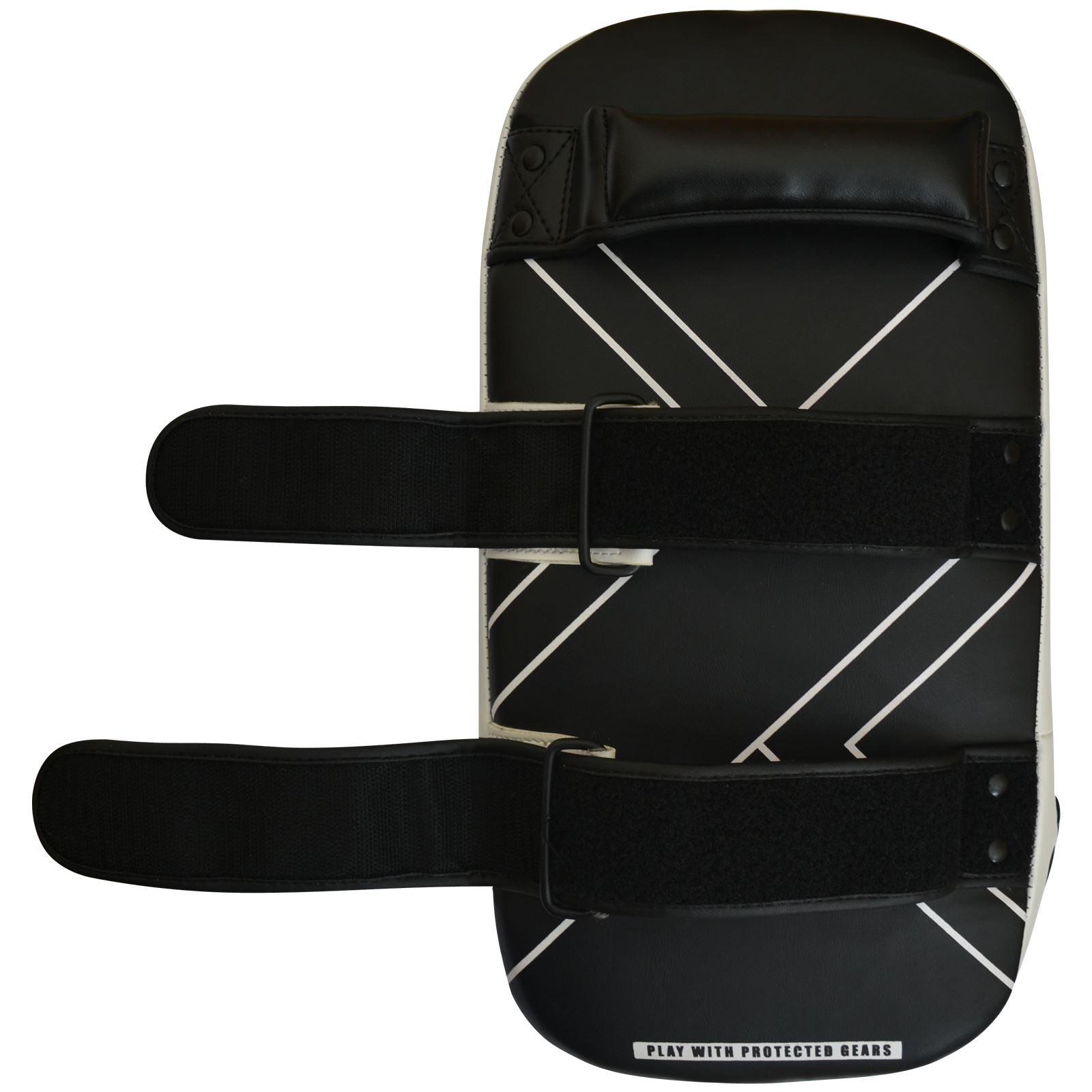 Thai Boxing Pads - Thai Kick Pad Strike Shield Twin 2 Pack - PRO Curved Pair Pads Boxing Karate MMA Training Equipment Muay Thai Focus Hook