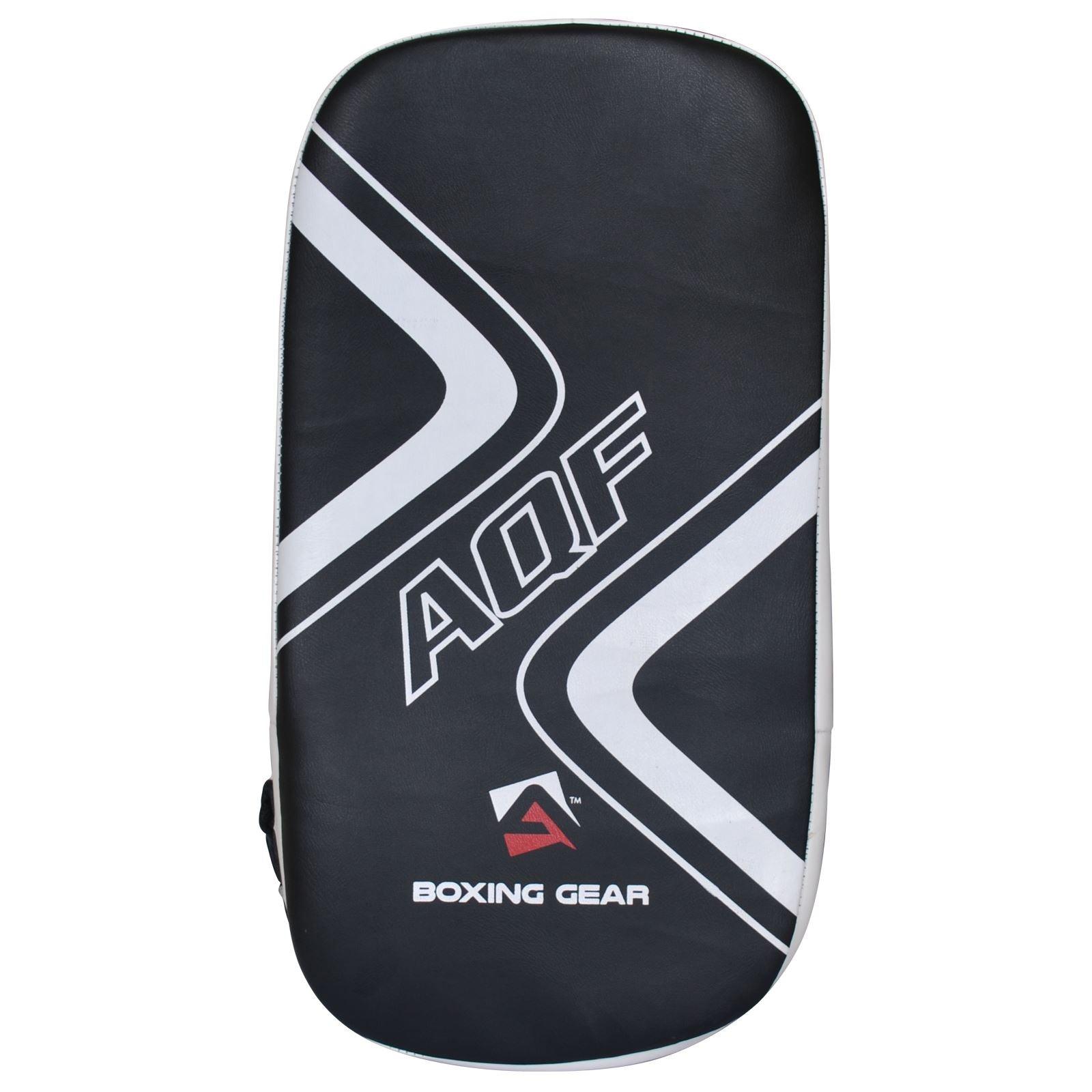 Thai Boxing Pads - Thai Kick Pad Strike Shield Twin 2 Pack - PRO Curved Pair Pads Boxing Karate MMA Training Equipment Muay Thai Focus Hook
