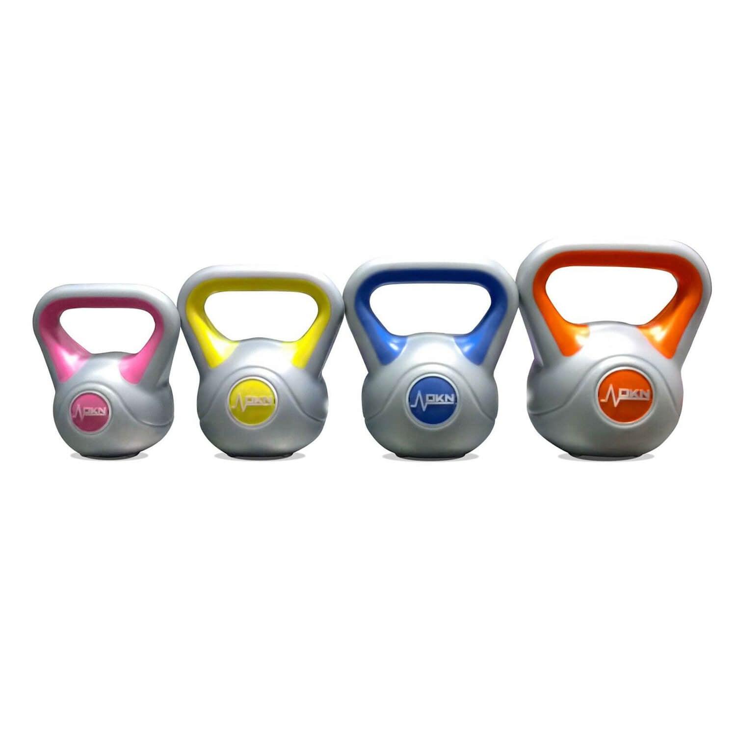 KettleBell Weight Set - Multi-Color Unisex Vinyl KettleBell Weight Set - Maskura - Get Trendy, Get Fit