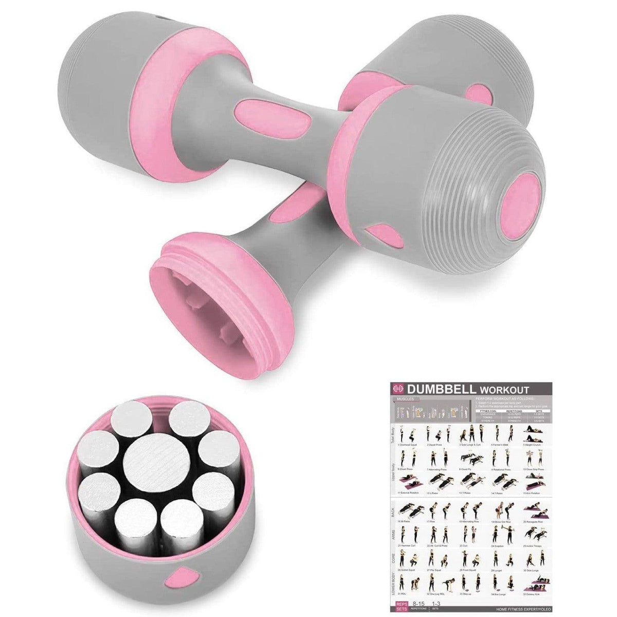 portable dumbbell set