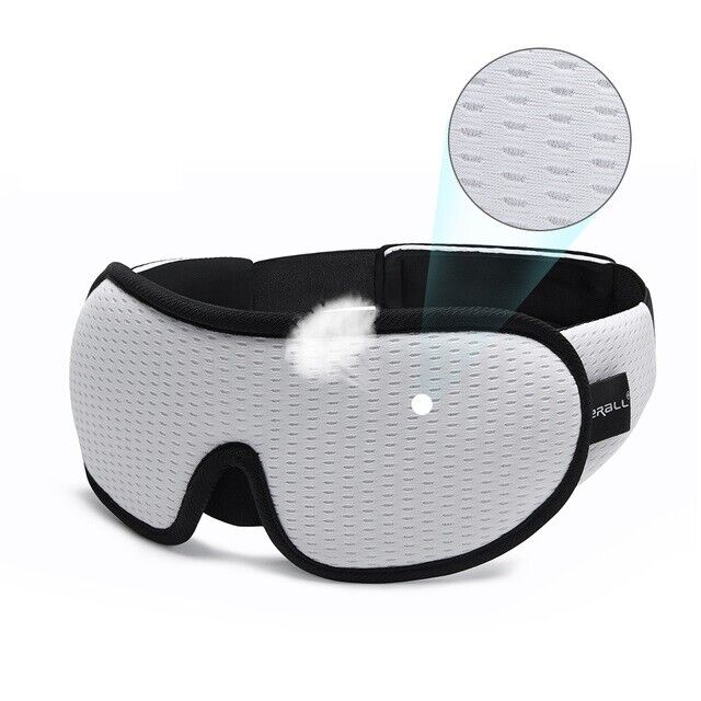 Best Sleep Mask - 3D Sleeping Eye Mask Breathable Soft Padded Mask Cover Eyepatch