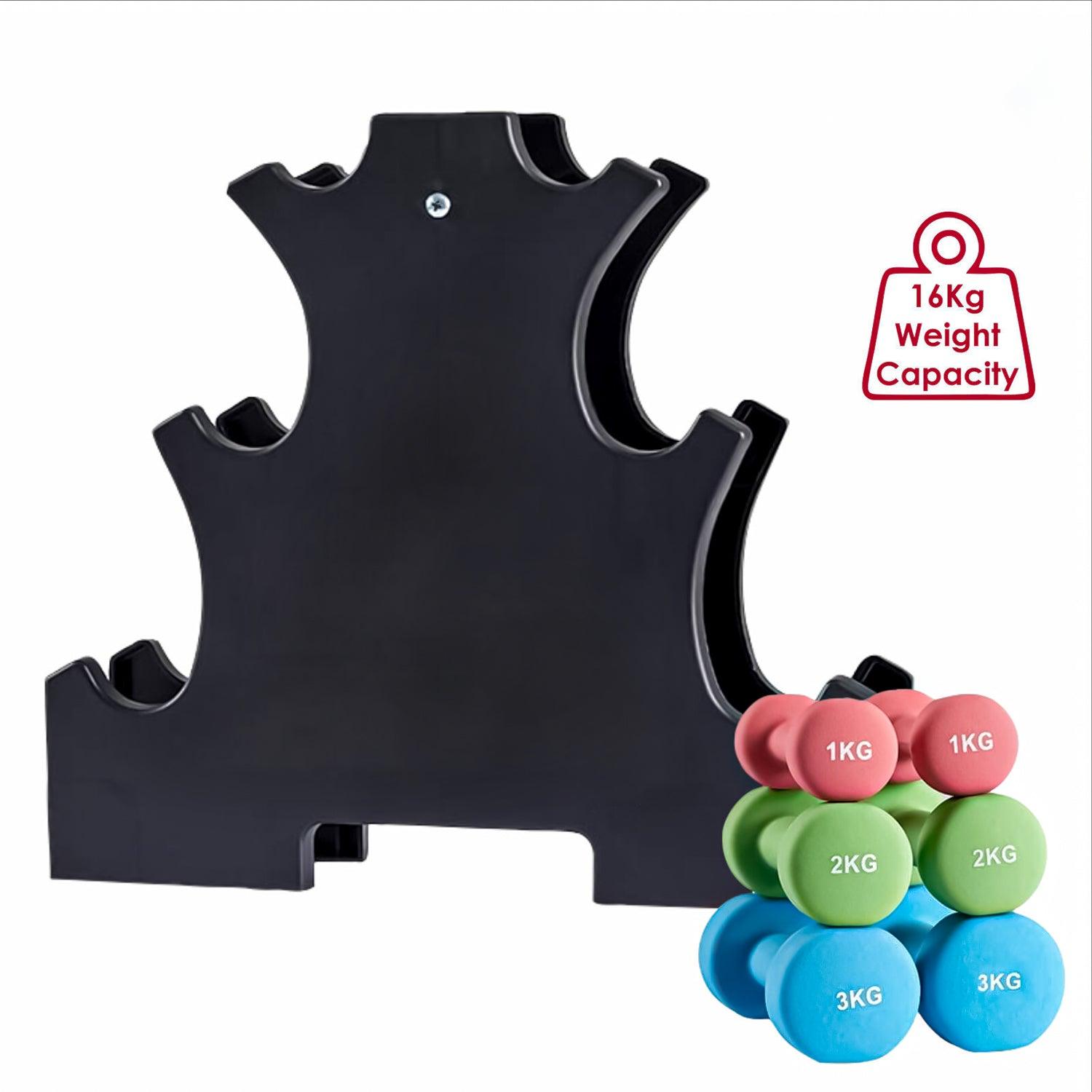 Weights Rack Uk - 3 Tier Dumbbell Stand Rack Weight Tree Holder