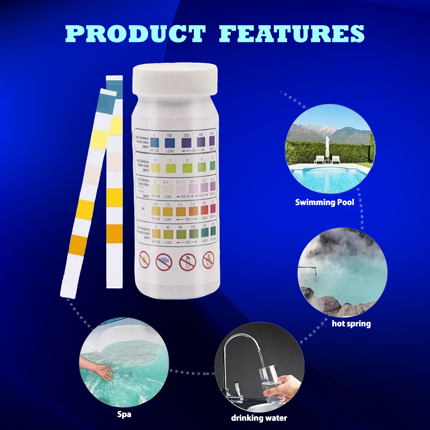 7-in-1 pool water testing kit