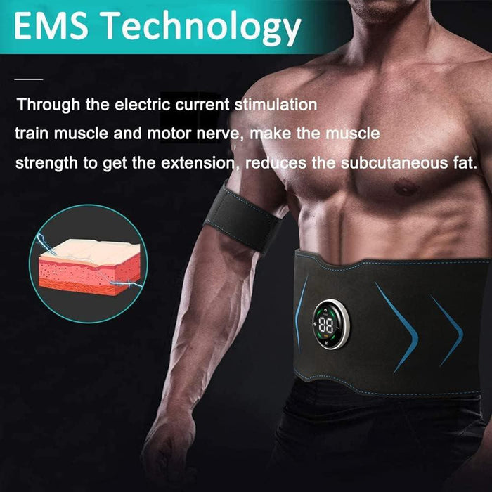 Ab Electrical Stimulation Rechargeable EMS Muscle Toning Belt