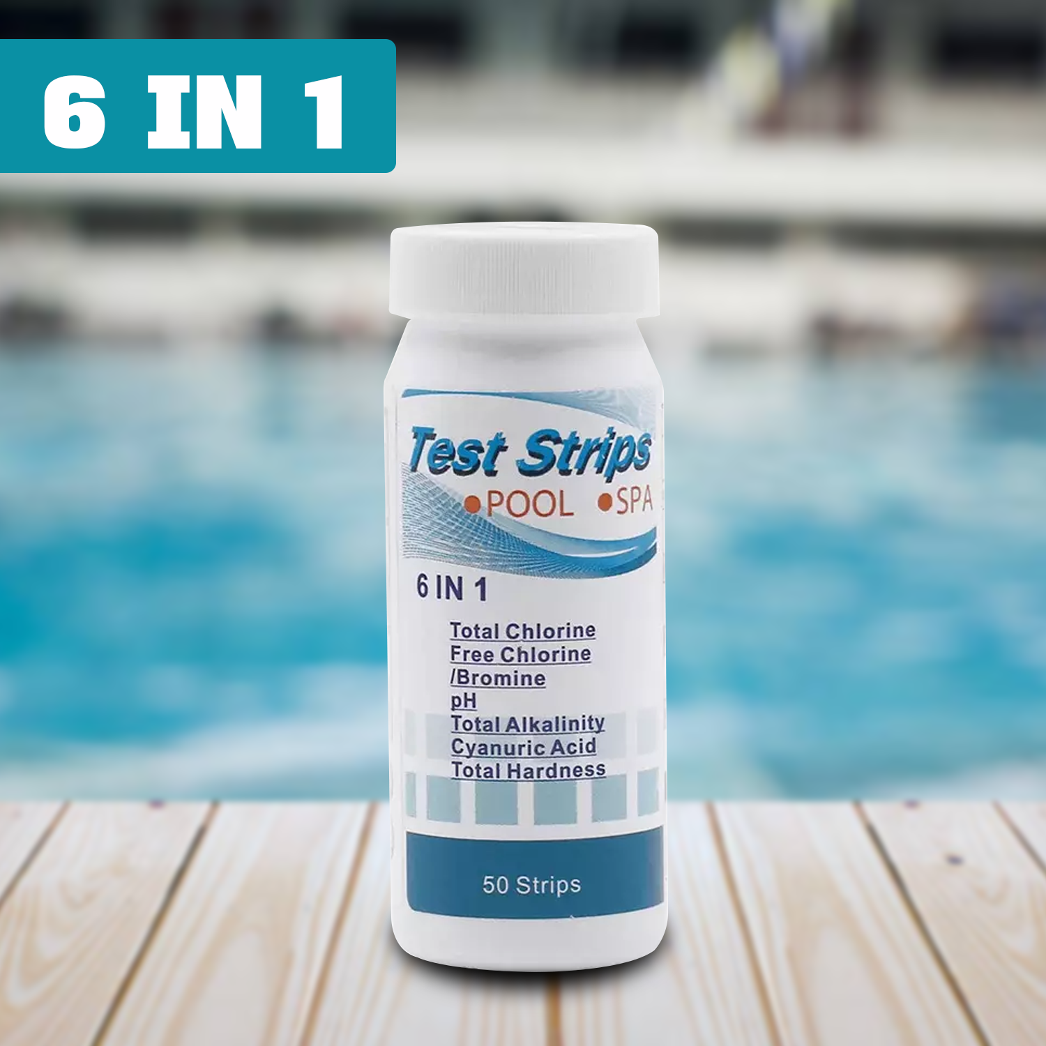 Accurate pH and chlorine test strips