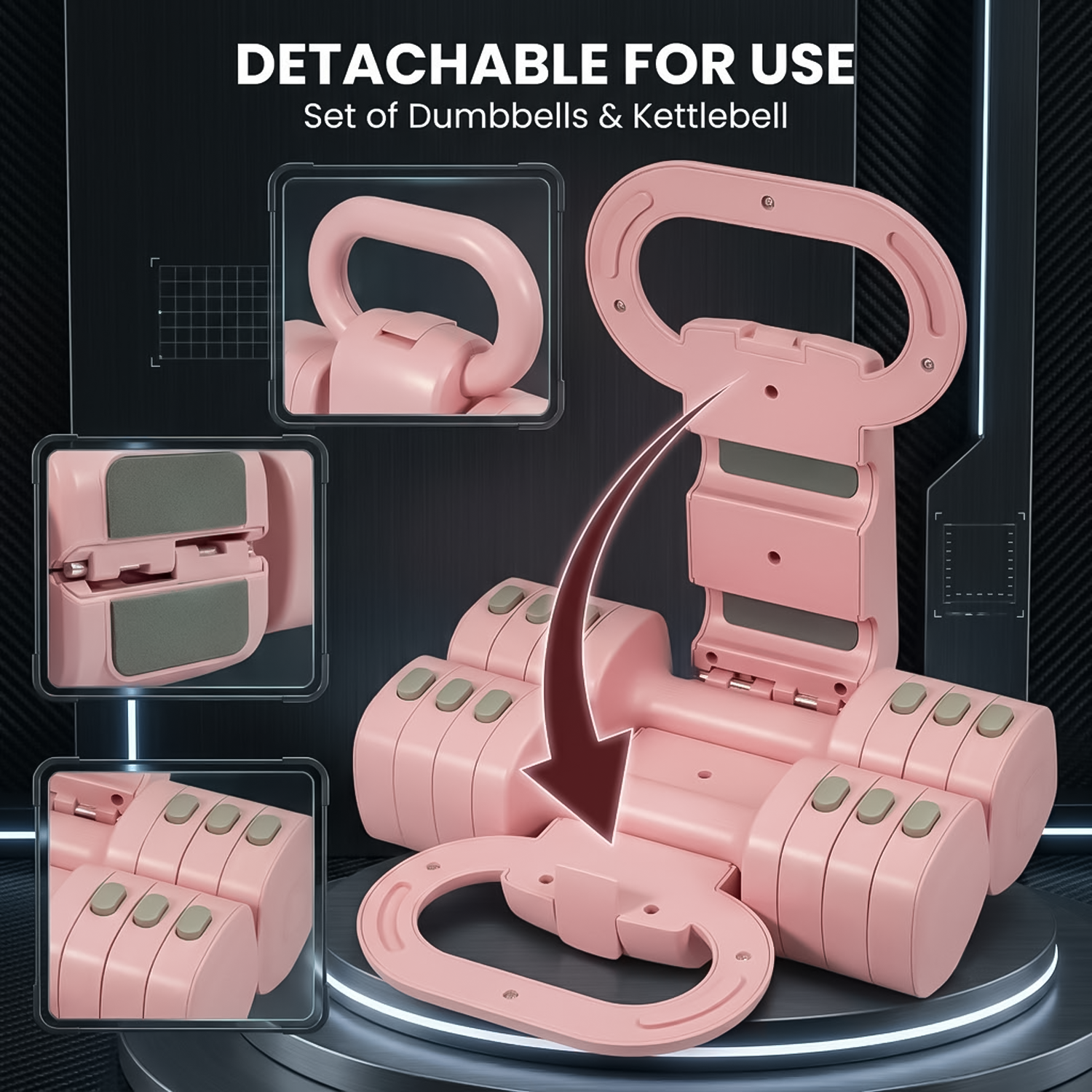 Adjustable dumbbell set for men and women