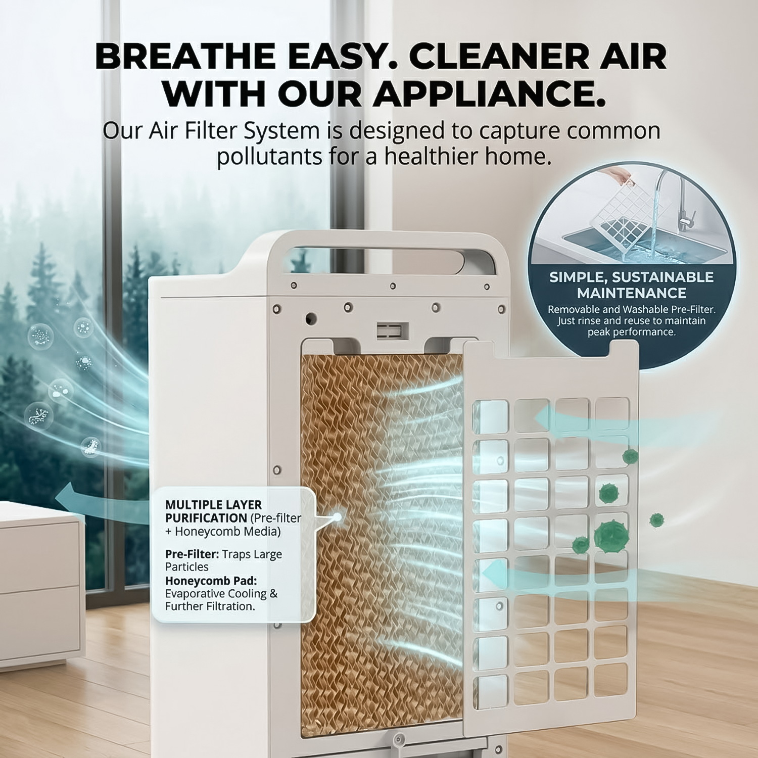 Portable Air Conditioner - 2L/4L/5L Air Cooler Evaporative Oscillating Unit Ice Fan W/ Remote Swing AC