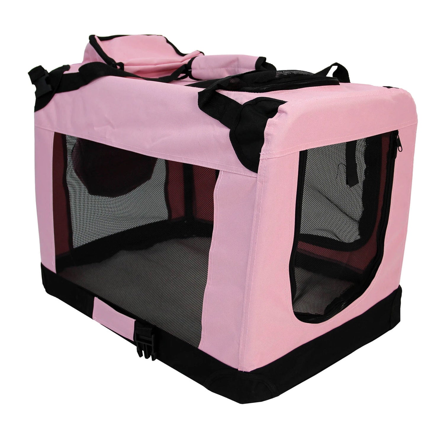 thumbnail image 2 of GReEn.hOmEs Waterproof Dog Cage Mat – Soft, Washable Pet Bed With Removable Cover (PINK) 2 of 4