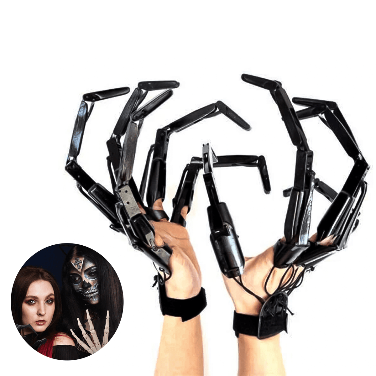 Home Articulated Finger Extension - 1Pair Halloween Hand Finger ...