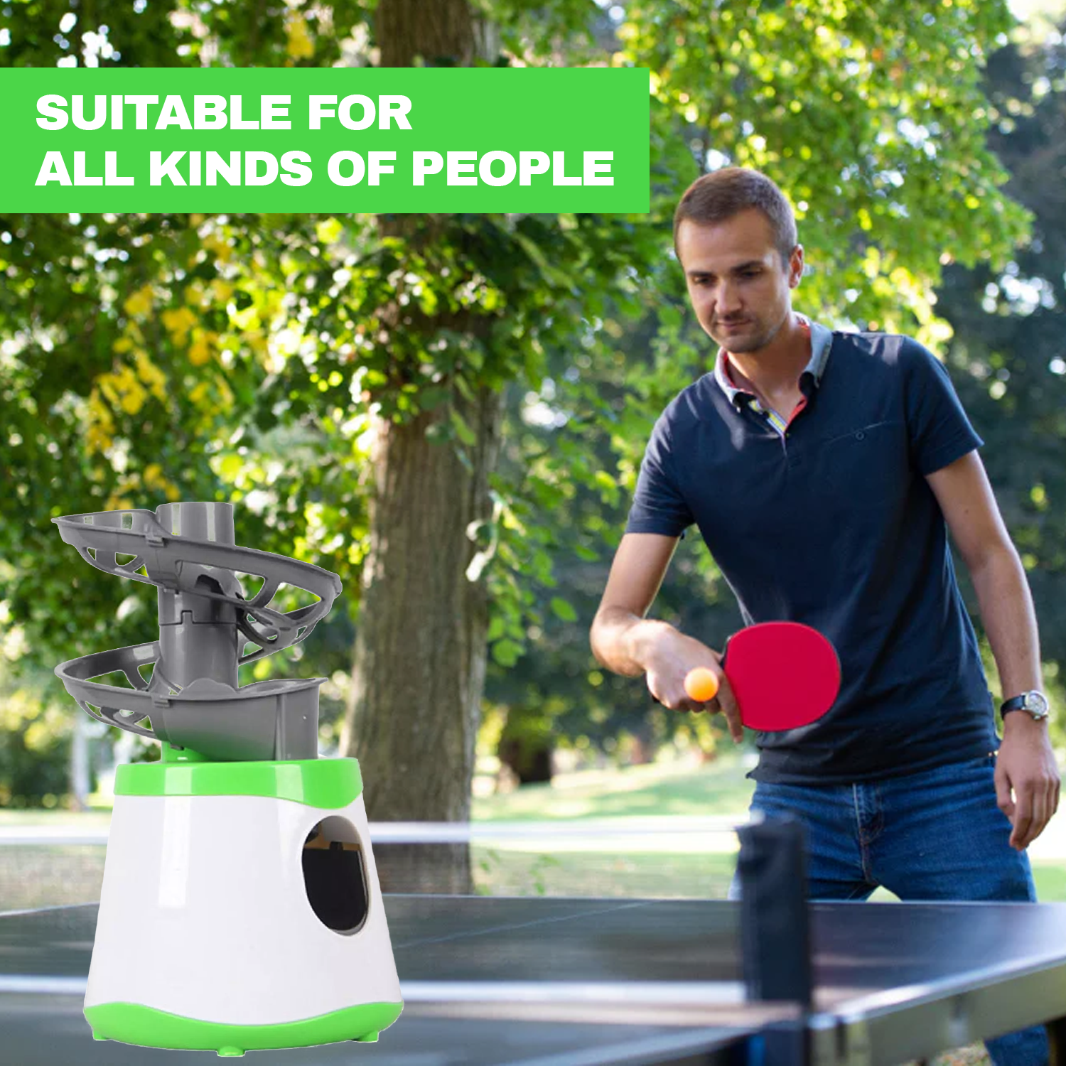 Automatic ping pong ball feeder