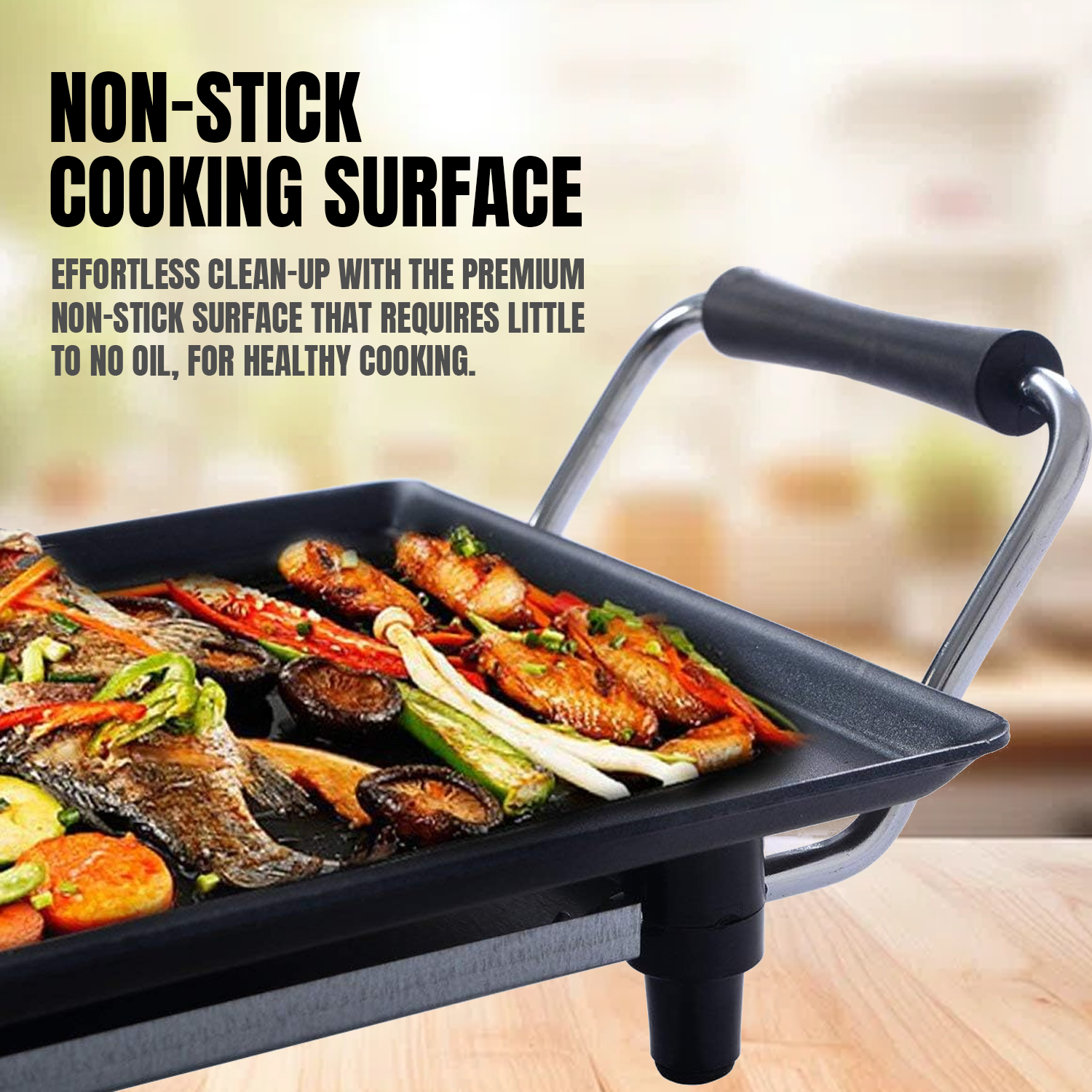 BBQ grill plate for meat and veggies