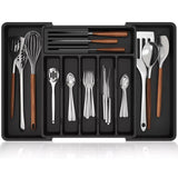 Black Cutlery Tray For Drawer 