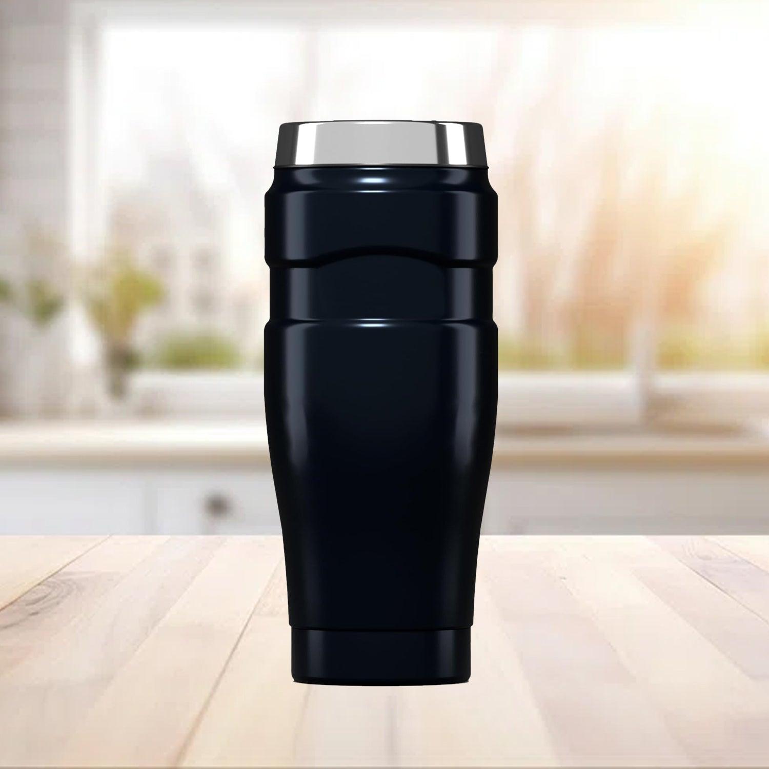 Black Stainless Steel Travel Mug