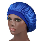 Blue Satin Hair Bonnet