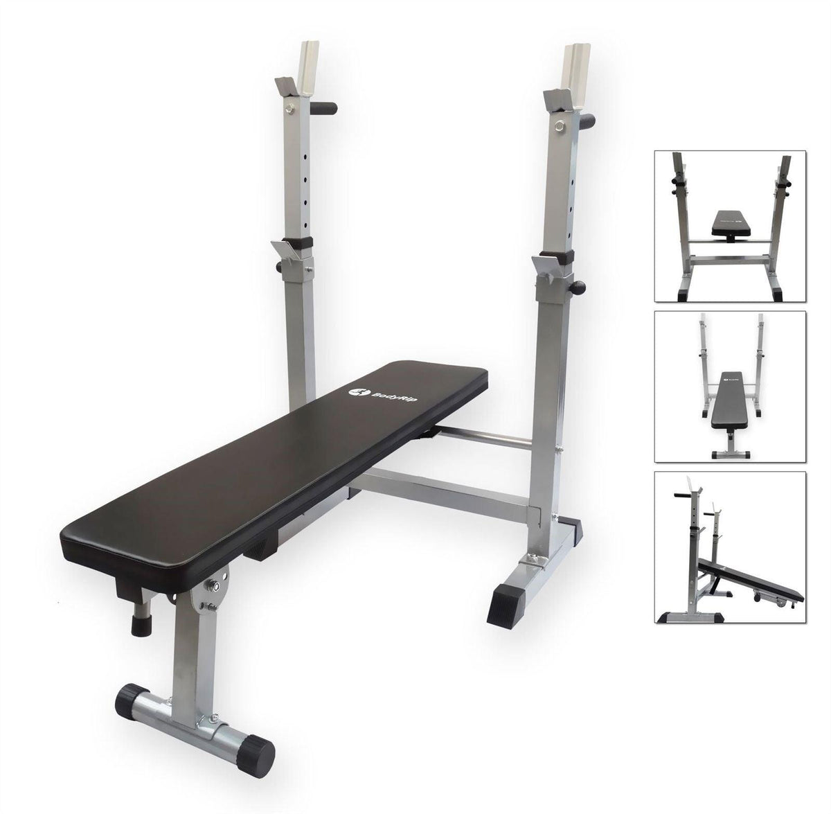 Folding Weight Bench With Rack